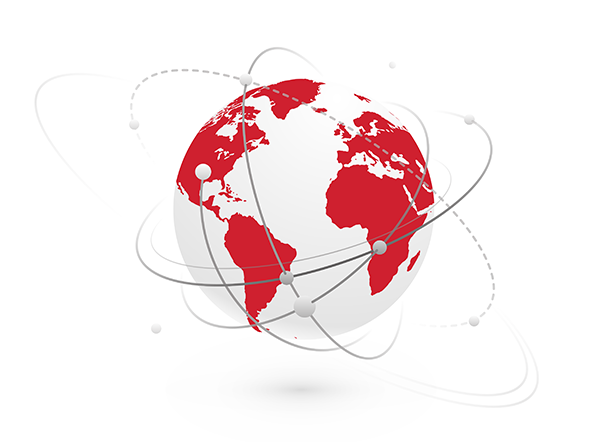 Globe Vector on White -Red-Placeholder Globe Vector on White -Red-Placeholder